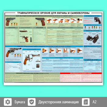 Плакат «Рассеивание пуль при стрельбе» (ОБЖ-08, 1 лист, A2)